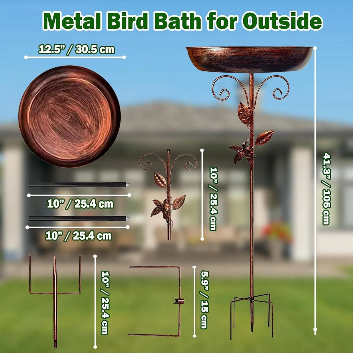 Stillwater™ Standing Bird Bath