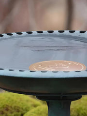 Copper purifier disc close up