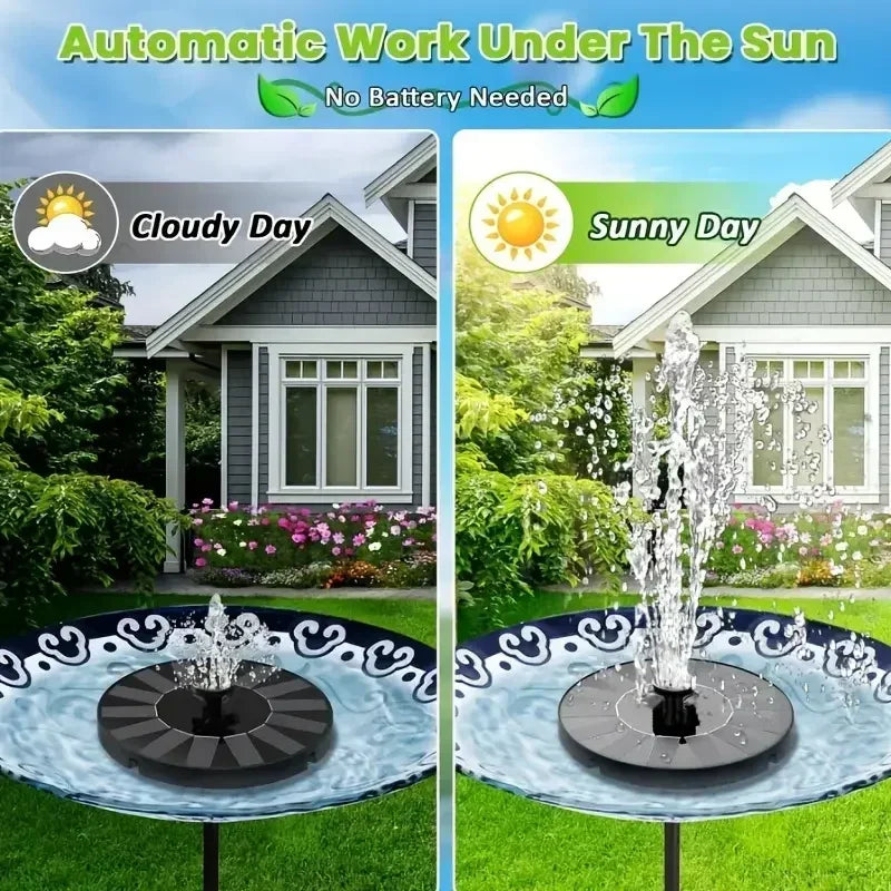 Ripple™ Solar Bird Bath Fountain